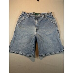 Vtg Y2K Levis SILVER TAB Mens Carpenter Shorts Cotton 38 Blue Denim